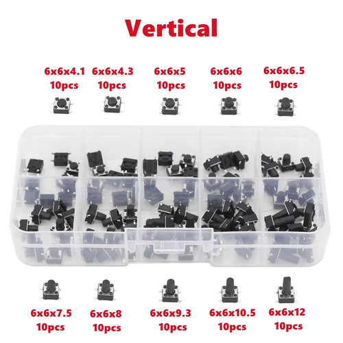 100pcs tactile switch - 100pcs, push