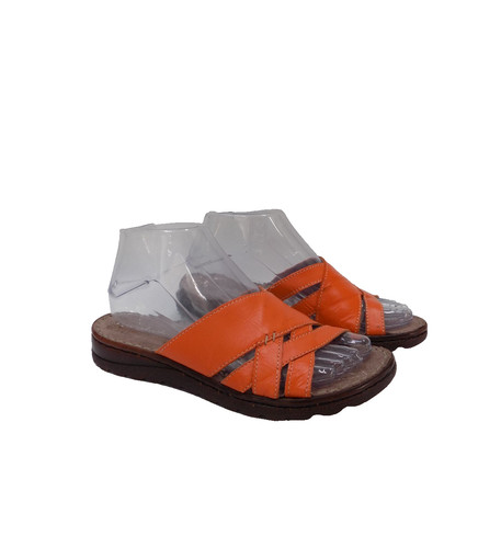 Moshulu sandals orange - sandals, leather