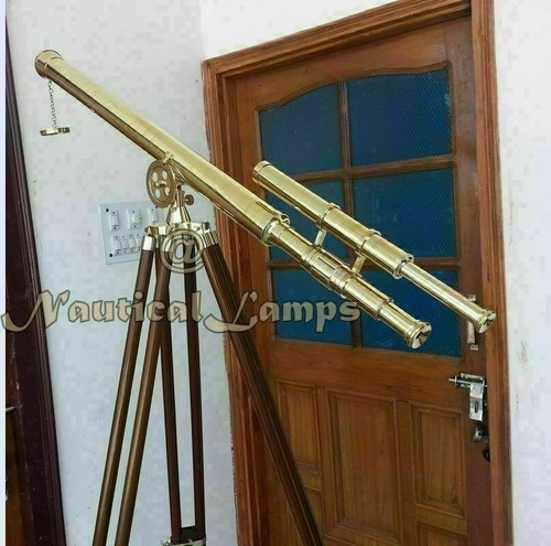 Solid brass double barrel - brass,