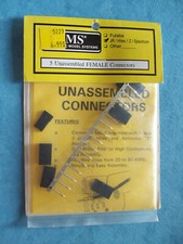 VINTAGE PMS 5 UNASSEMBLED FEMALE CONNECTORS JR / Z / SPECTRUM NIP