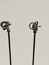 PAIR OF ANTIQUE /VINTAGE  SILVER HAT PIN CHARLES HORNER (A867)