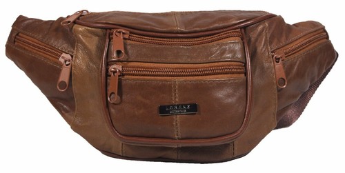 Large black leather waist - leather,