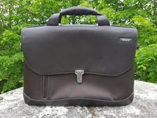 TUMI LEATHER AND NYLON SLIM