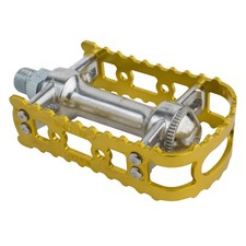 MKS Pedals 9/16" Gold Old