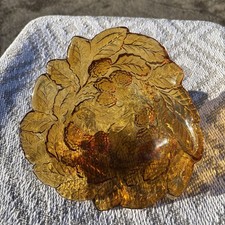Amber Glass Sweet Bowl