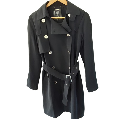 Lipsy black trench - uk, 8