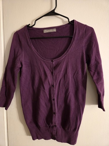 Zara womens purple button - purple, down