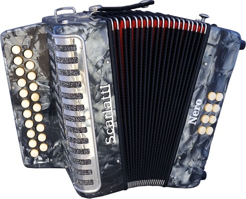 Scarlatti nero melodeon - nero, d/g
