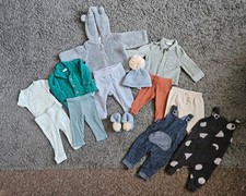 Boys Autumn Winter Bundle Size 3-6 Months Next H&M Etc Dungarees Pants Jackets