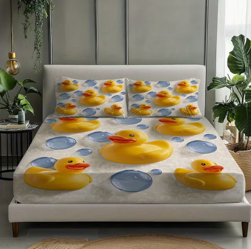 Cartoon rubber duck fitted - 62.cartoon,