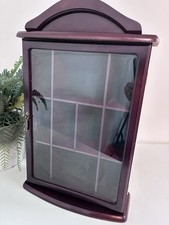 Glass Front Wooden Shelf