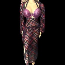 Purple Sequin Belly Dance