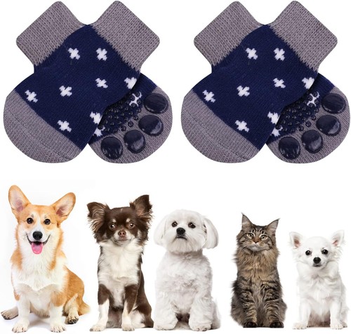 Auauy anti slip dog socks - slip,