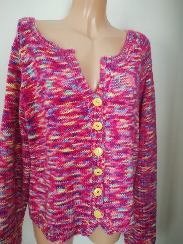 Vintage hand knitted bright - knitted,
