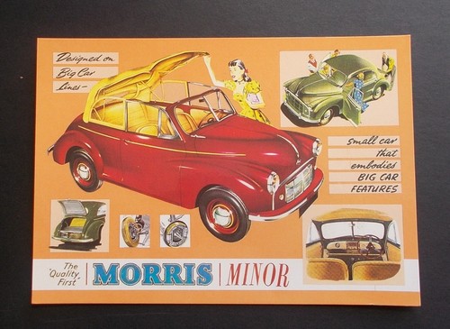 Jenna postcard morris minor - postcard,