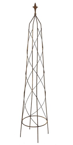 Metal garden obelisk - metal,