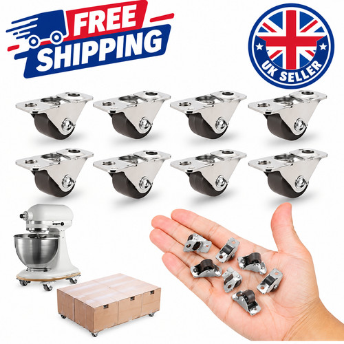 Fixed caster wheels - 8x,