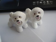 A Pair of Bichon Frise Salt