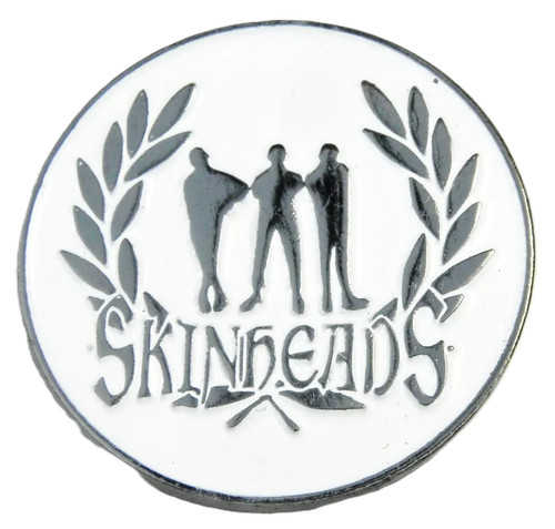 Skinheads pin badge - badge, laurel