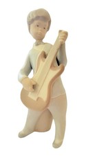 Lladro Boy Guitar 4614 Matte