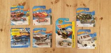 Hot Wheels Mix x7 Job Lot Vairy 8, Glory Chaser, 8 Crate, Baja Truck, 70s Van
