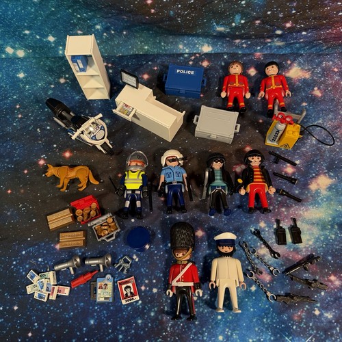 Playmobil police figures bike - police,