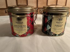 Whittard of Chelsea - Christmas Coffee And Christmas Black Tea Clip Top Tins