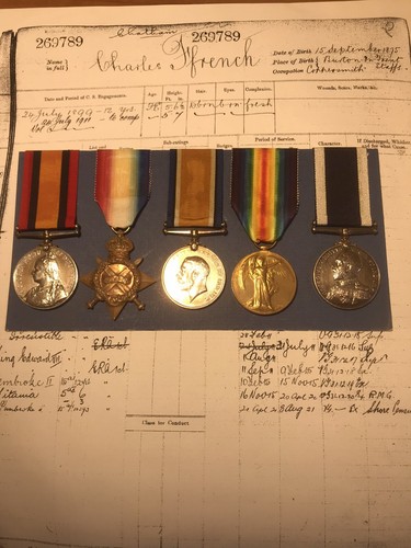 Ww1 royal navy medals qsa - navy,