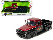 1956 Ford F-100 Pickup Truck Mickey Thompson Performance Tires Black/Red 1/24