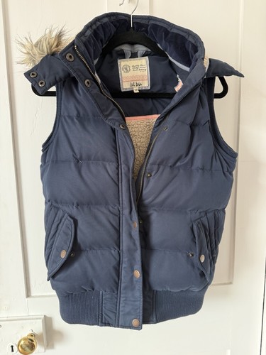 Ladies navy blue fatface gilet - navy,
