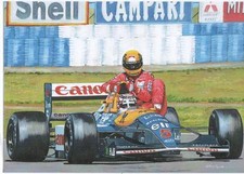 Nigel Mansell and Ayrton