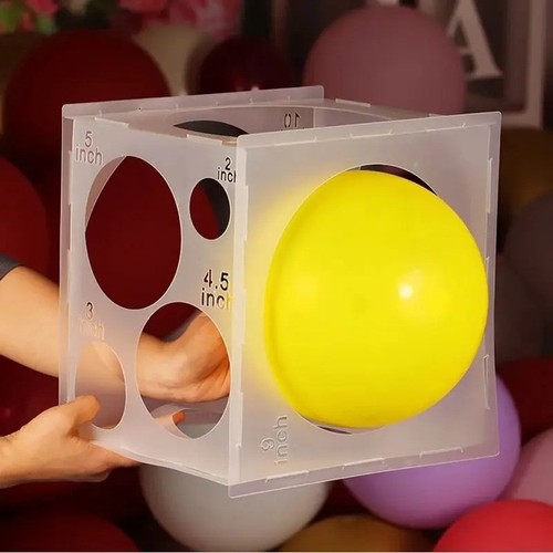 Plastic balloon sizer - sizer, box