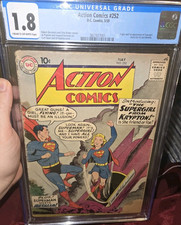 Action Comics #252 CGC 1.8 Key 1st Supergirl Appearance Superman Legacy App 1959