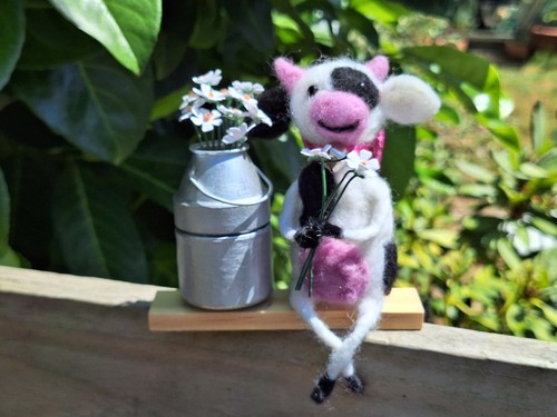 Handmade needle felted iris - handmade,