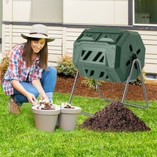 Compost bin 160l dual chamber - 160l,