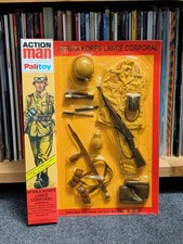 VINTAGE ACTION MAN 40TH ANNIVERSARY AFRIKA KORPS LANCE CORPORAL CARDED UNIFORM
