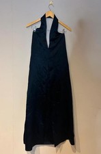 Zara halter neck navy dress-