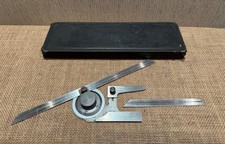 Moore & Wright No.995 Vernier Bevel Protractor 12" & 6" Blades - made in England