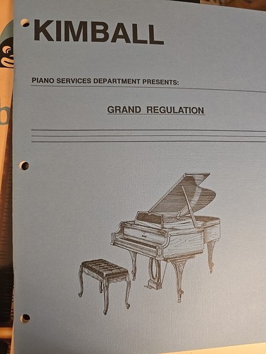 Kimball grand regulation piano - regulation,