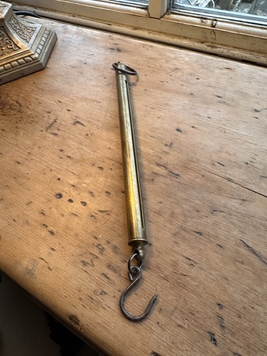 Vintage old brass salter - old,