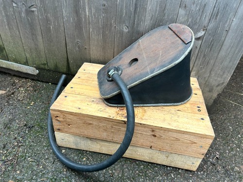 Antique foot pump bellows - antique, bellows.