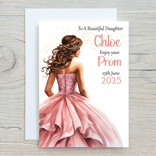 Personalised prom card school - personalised,