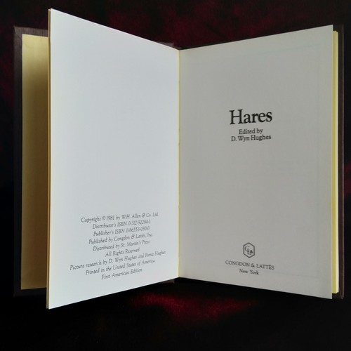 Vintage hares mini book - “hares”,