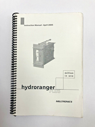 Hydroranger plus milltronics - plus,