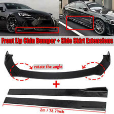For Seat Leon Ibiza MK2 MK3 Front Bumper Spoiler Lip Splitter + Side Skirts Kit