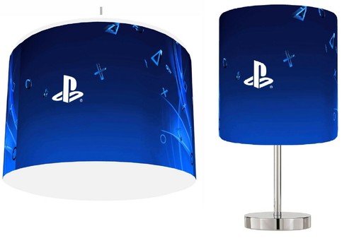 Play station logo blue - logo, ceiling