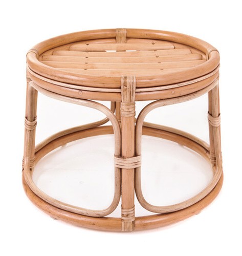 New rattan papasan footstool - new,