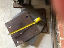 4 post 2 post car lift ramps steel base plates 4x10mm 2x5mm 270mm square