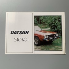 Datsun Skyline 240K GT Coupe 1978-79 UK Launch Brochure VGC