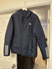 adidas Men's Puffer Jacket Size Large Blue